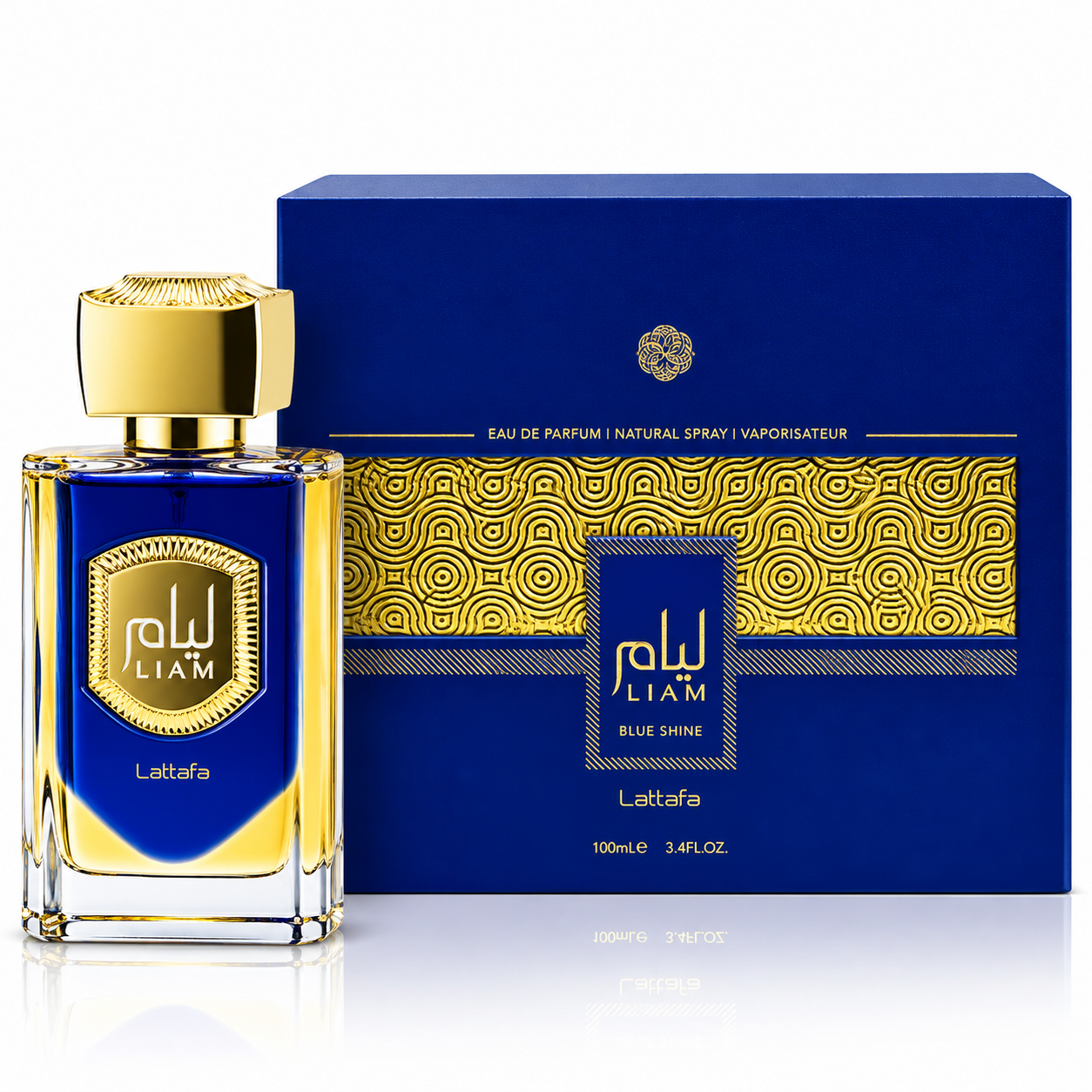 Lattafa Liam Blue Shine Eau de Parfum for Men 3.4 oz / 100ml