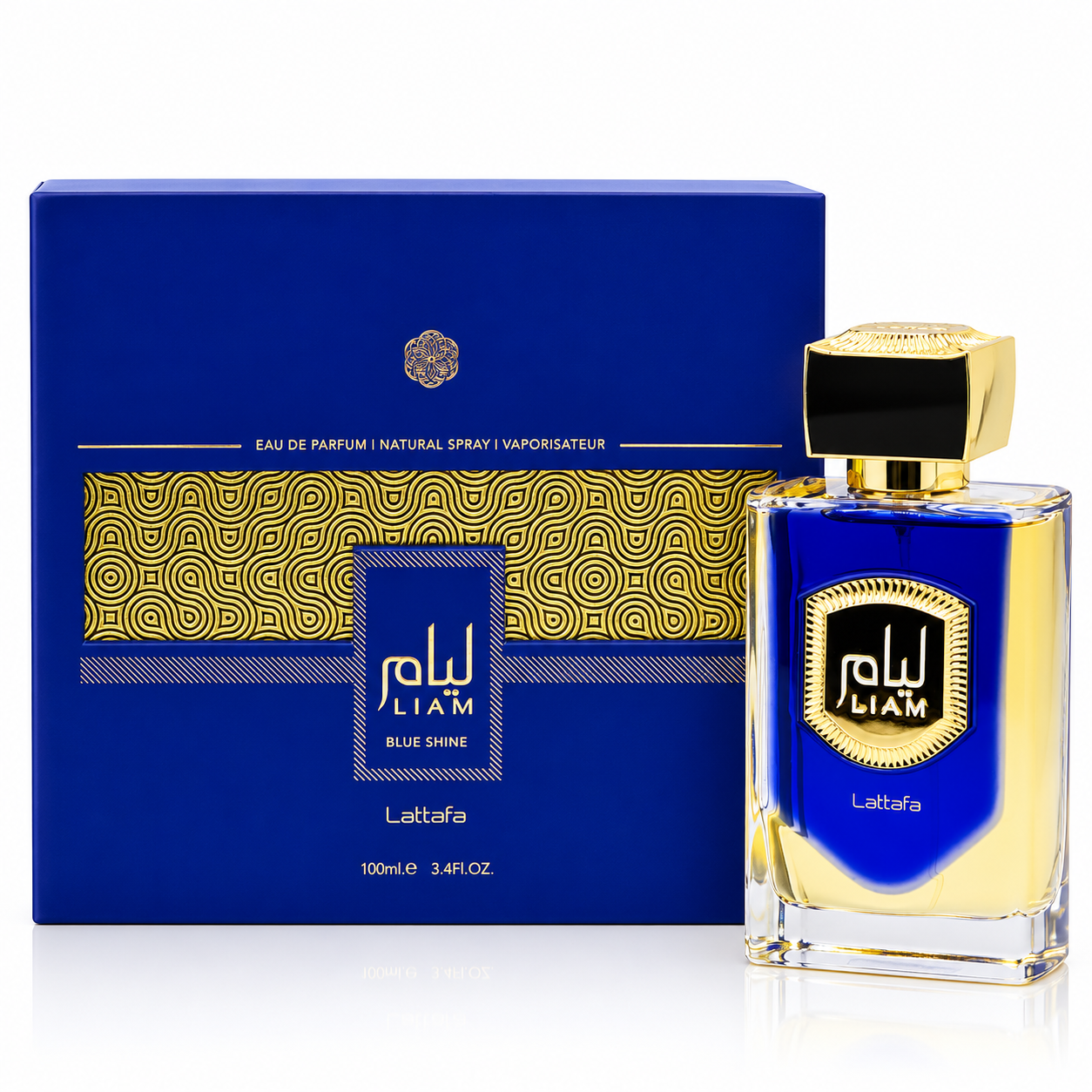 Lattafa Liam Blue Shine Eau de Parfum for Men 3.4 oz / 100ml