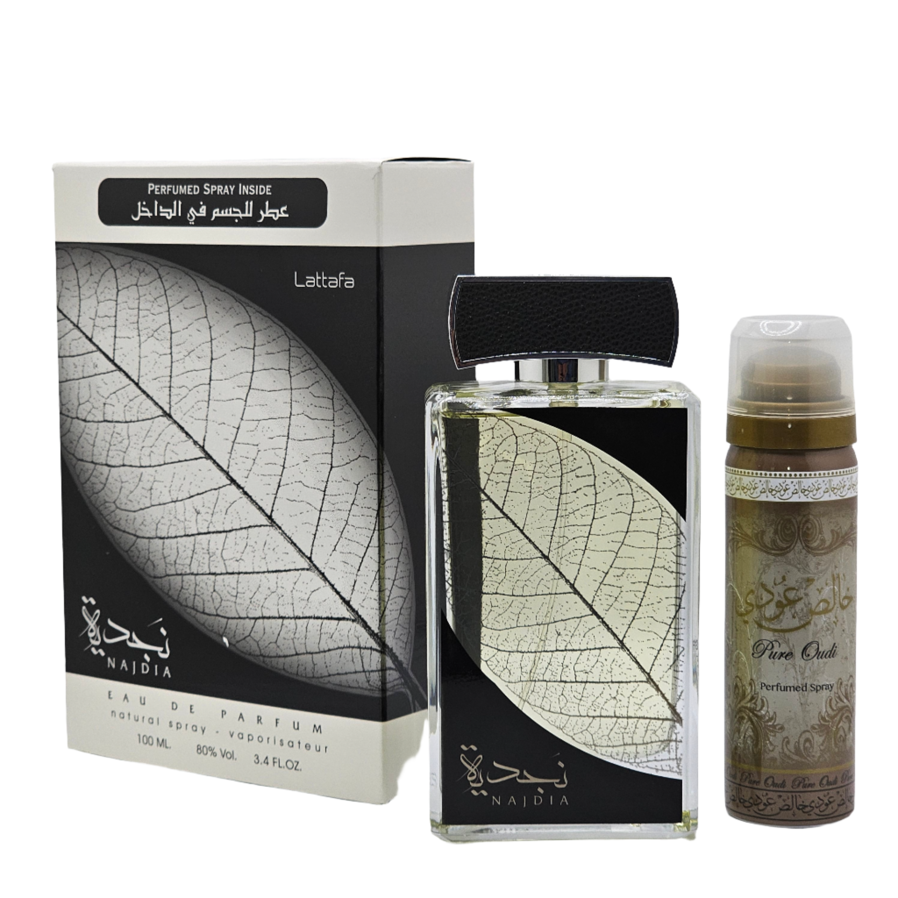 Lattafa Najdia presents an elegant, enveloping woody, amber, aromatic profile. Its composition is designed for women and men and offers a versatile fragrance experience ideal for everyday wear, dates, dinners, and special occasions.