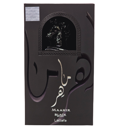 Maahir Black Edition By Lattafa Unisex Eau De Parfum Spray 3.4oz/100ml