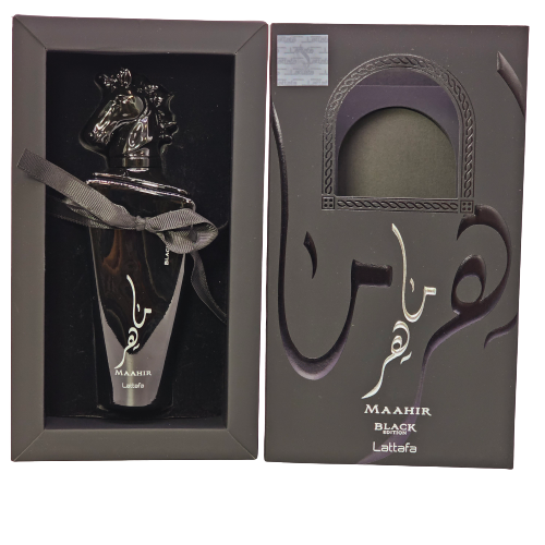 Maahir Black Edition By Lattafa Unisex Eau De Parfum Spray 3.4oz/100ml