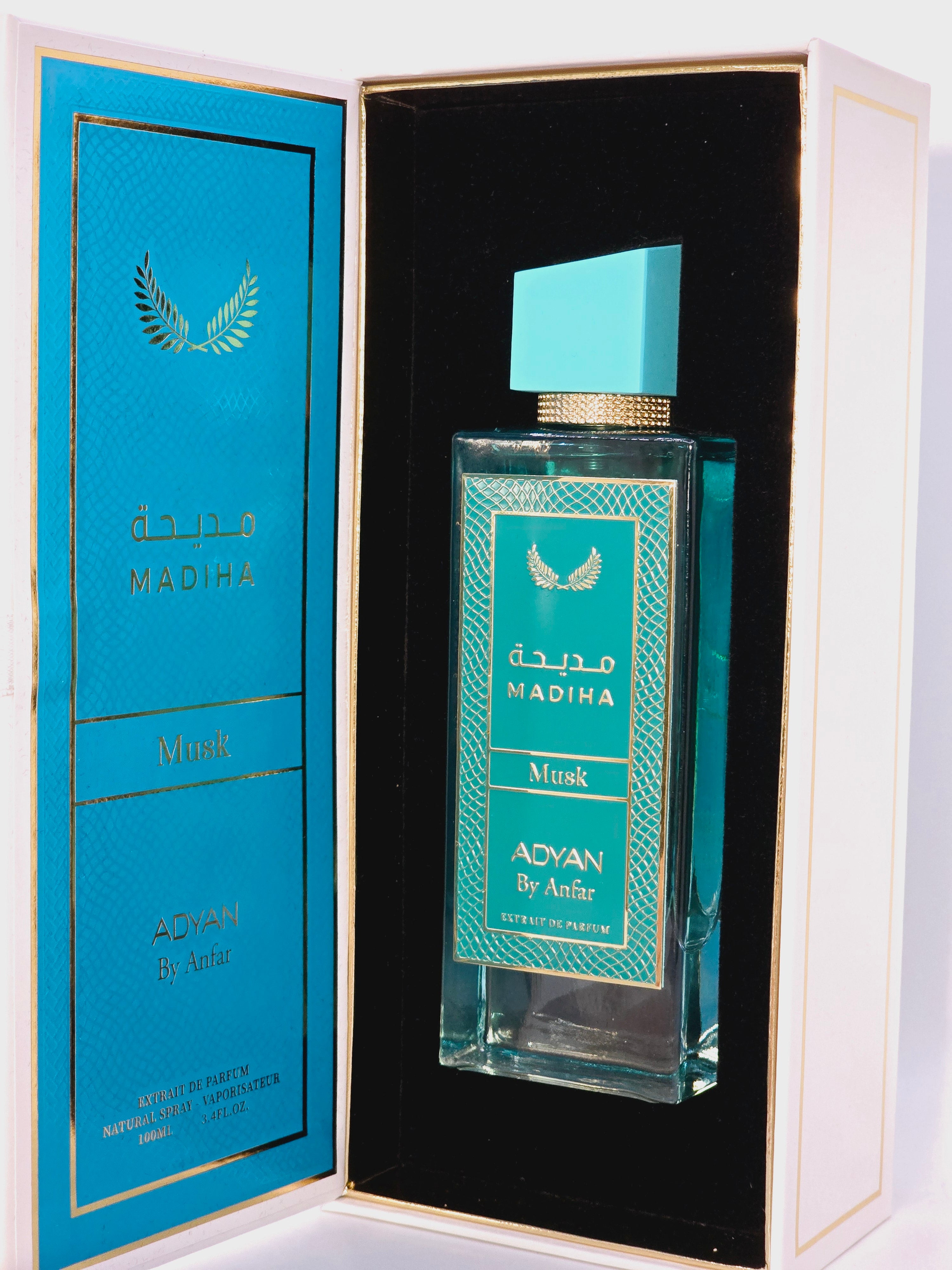 Madiha Musk By Adyan (Anfar) edp 3.4 Fl Oz for Women Fresh Clean Summer Ideal