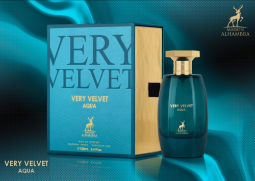 Maison Alhambra Very Velvet Aqua presents an elegant, enveloping floral, woody, citrus profile. Its composition is designed for women and men and offers a versatile fragrance experience ideal for everyday wear, dates, dinners, and special occasions.