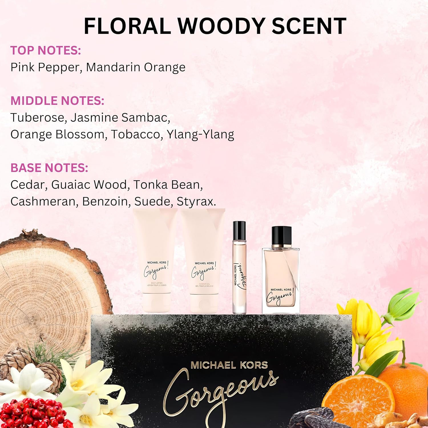 Michael Kors Gorgeous Gift Set – Fragrance, Lotion & Shower Gel