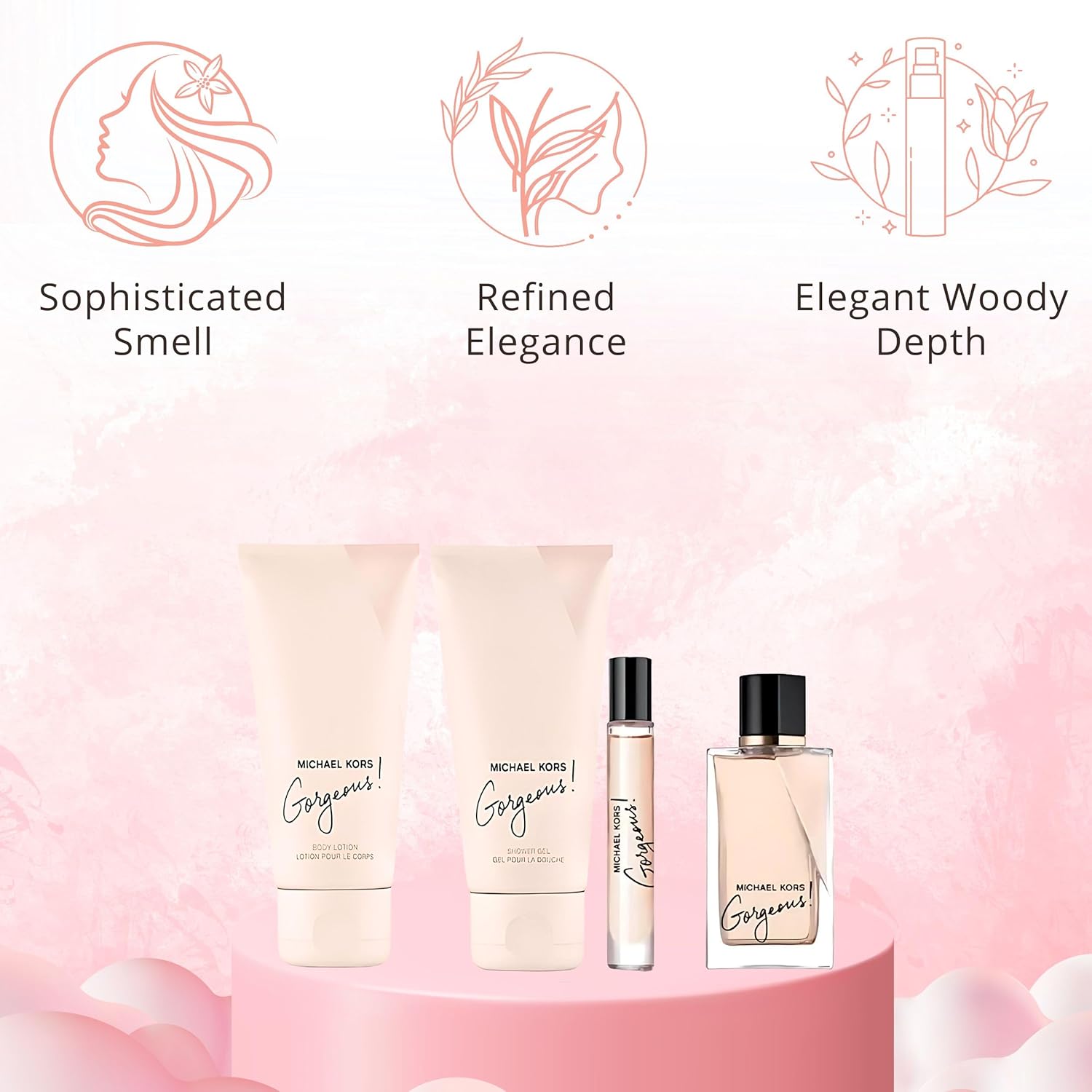 Michael Kors Gorgeous Gift Set – Fragrance, Lotion & Shower Gel