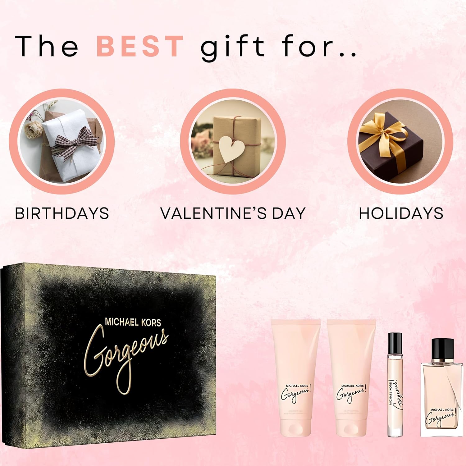 Michael Kors Gorgeous Gift Set – Fragrance, Lotion & Shower Gel