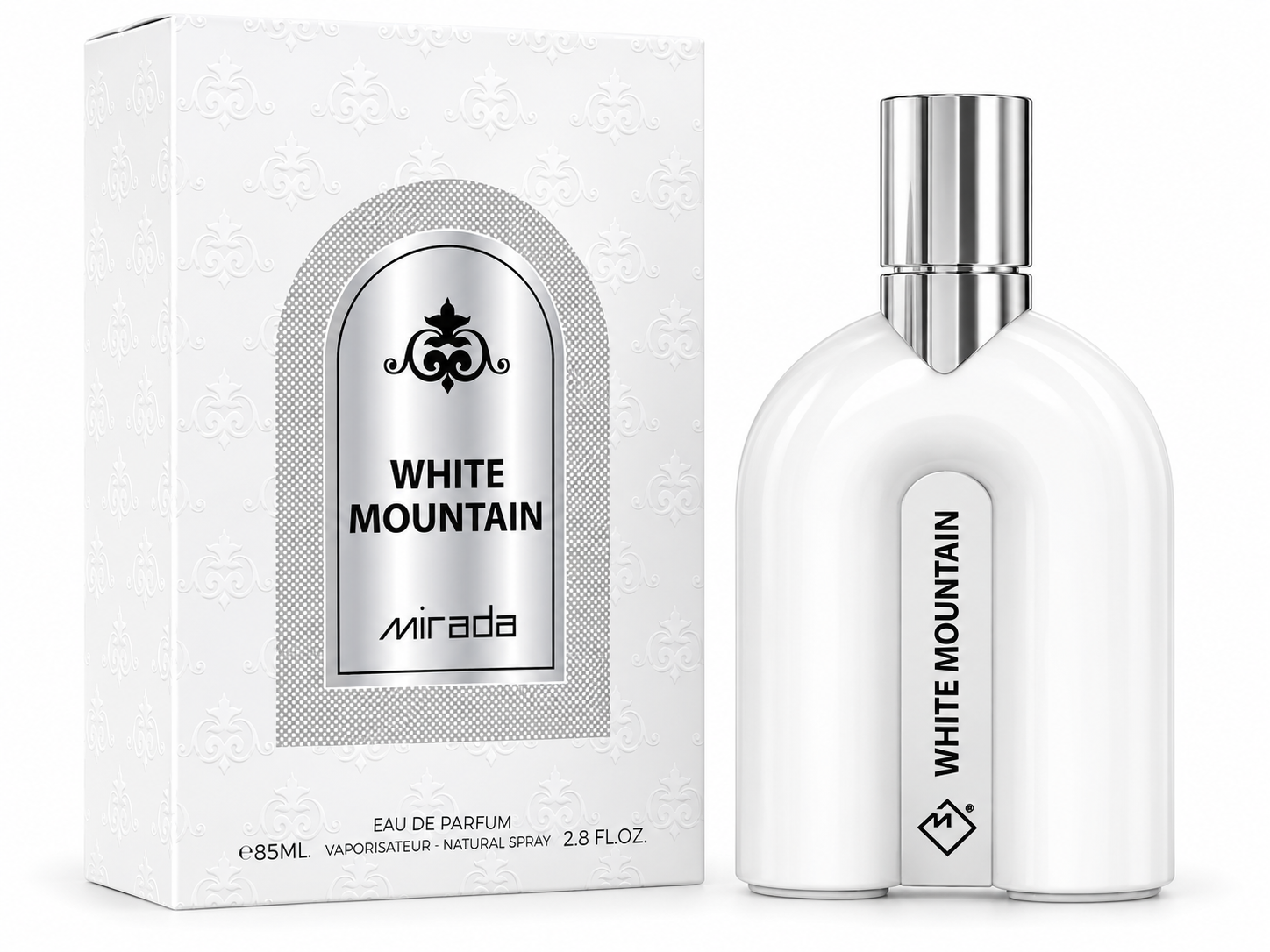 Mirada White Mountain Eau de Parfum – Fresh Clean Unisex Fragrance 85ml