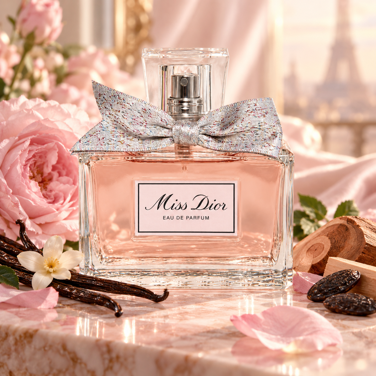 Miss Dior Eau de Parfum Tester for Women – Romantic Floral Fragrance 3.4 oz / 100ml