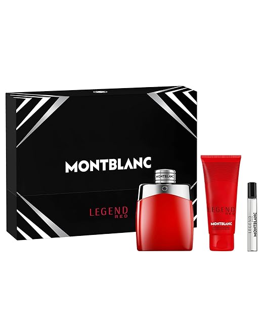 Montblanc Legend Red Gift Set for Men – 3 Piece Fragrance Kit