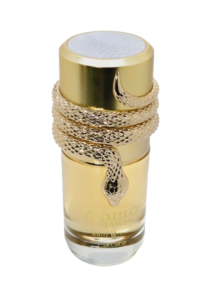 Musamam White Intense By Lattafa Unisex 3.4oz/100ml Citrus Woody Sweet Coconut Amber Yellow Floral