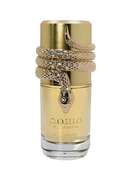 Musamam White Intense By Lattafa Unisex 3.4oz/100ml Citrus Woody Sweet Coconut Amber Yellow Floral