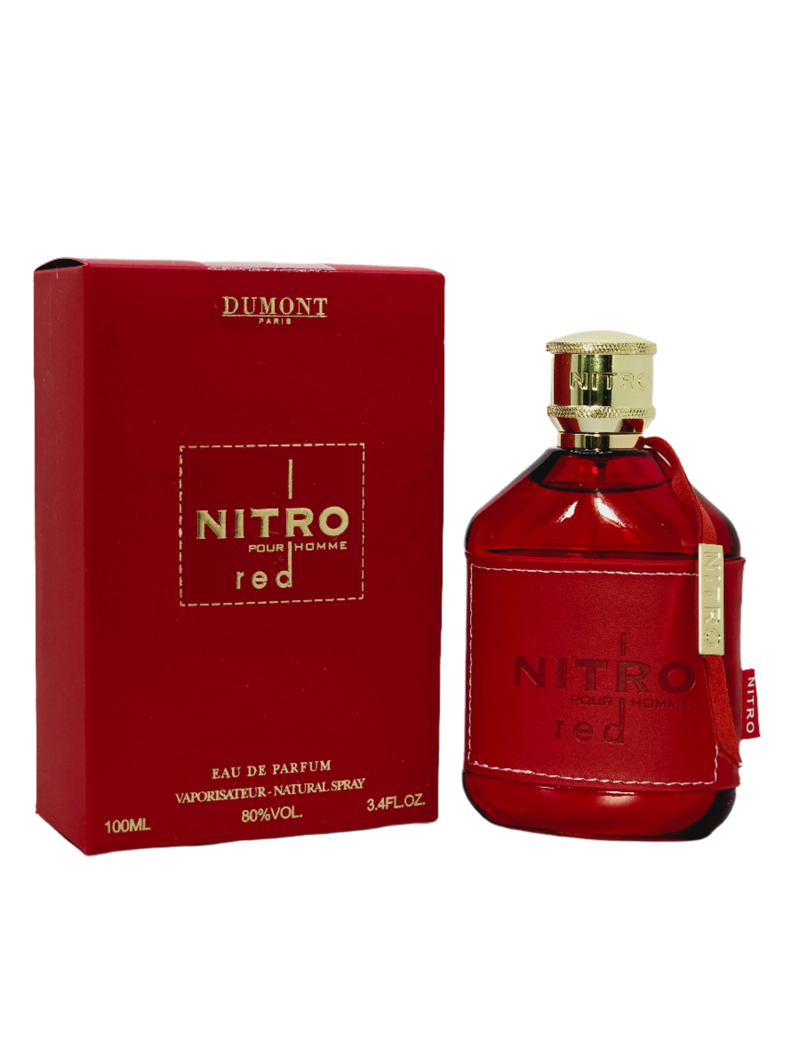 Bitro Red Nitro Red Eau De Parfum For Men By Dumont Spray 3.4oz/100ml Cedar Ambe ...