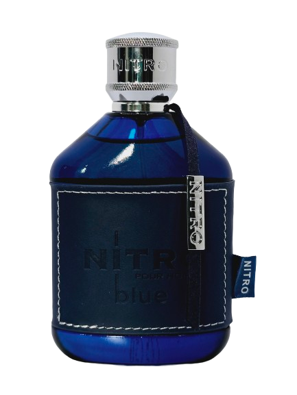 Nitro Blue Eau De Parfum By Dumont For Men 3.4 Oz Sweet Amber Aromatic Balsamic Citrus Woody