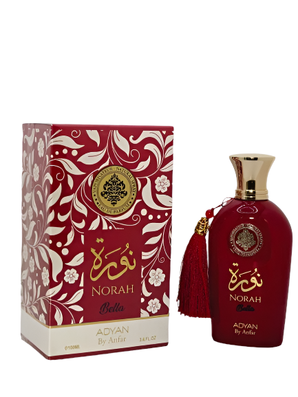 Norah Bella By Adyan Eau De Parfum For Women 3.4oz/100ml Rose Cedar Vanilla Musk