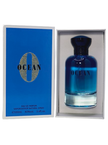 Ocean Eau De Parfum For Men's By Bharara Spray 3.4 oz Bergamot Cinnamon Patchouli