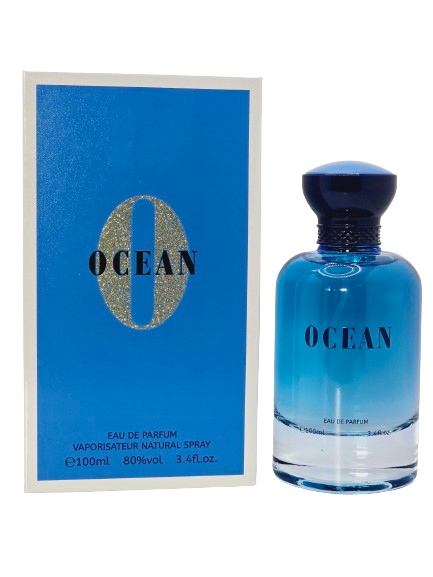Ocean Eau De Parfum For Men's By Bharara Spray 3.4 oz Bergamot Cinnamon Patchouli