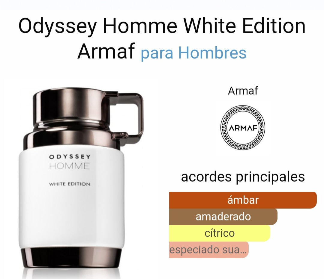 Armaf Odyssey Homme White Edition 'S EDP Travel Sample 5 ml Men