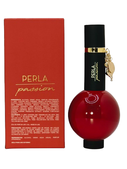 Perla Passion Women's Eau de Parfum 3.4oz/100ml Pear Grapefruit Currant Pink Pepper Heliotrope Pineapple Rose Jasmine Vanilla Patchouli