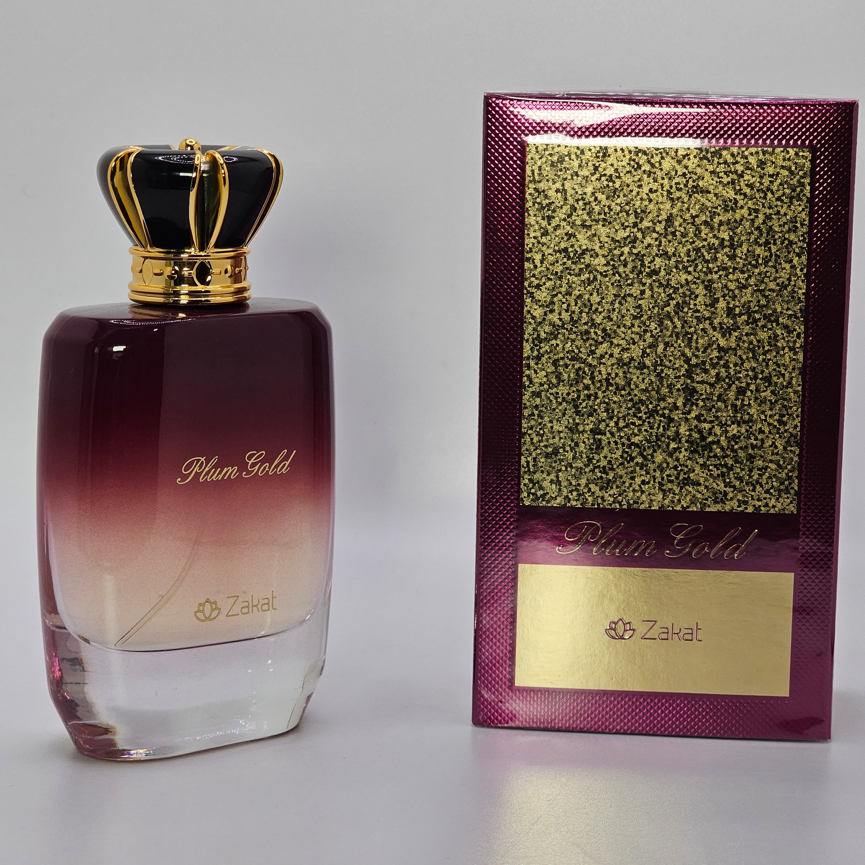 Perfume Plum Gold Eau De Parfum de Zakat para mujer, 3.4 oz/100 ml, increíble fragancia de nicho rica