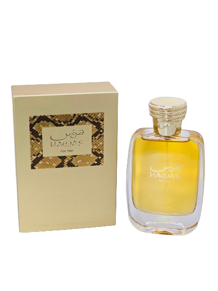 RASASI Hawas Eau de Parfum Spray for Women 3.4 Oz Floral Jasmine Fruity