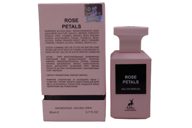 Rose Petals de Maison Alhambra Eau De Parfum para mujer 2.7 Oz Una delicada sinfonía floral