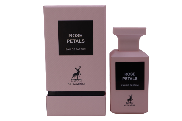 Rose Petals by Maison Alhambra Eau De Parfum for Women 2.7 Oz A Delicate Floral Symphony