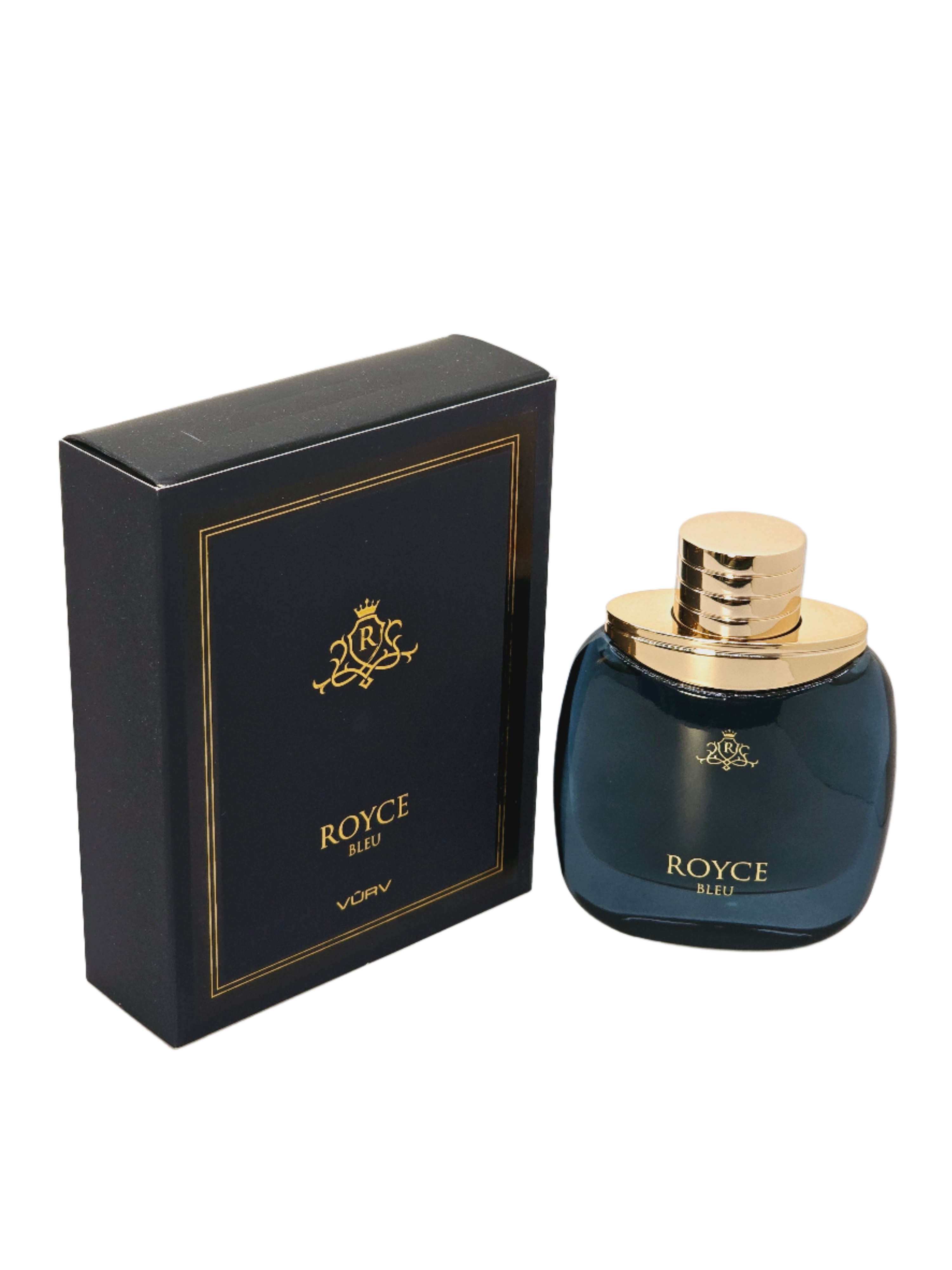 Royce Bleu Eau De Parfum para hombre 3.4oz/100ml de Vurv Pachulí Ámbar Maderas Preciosas