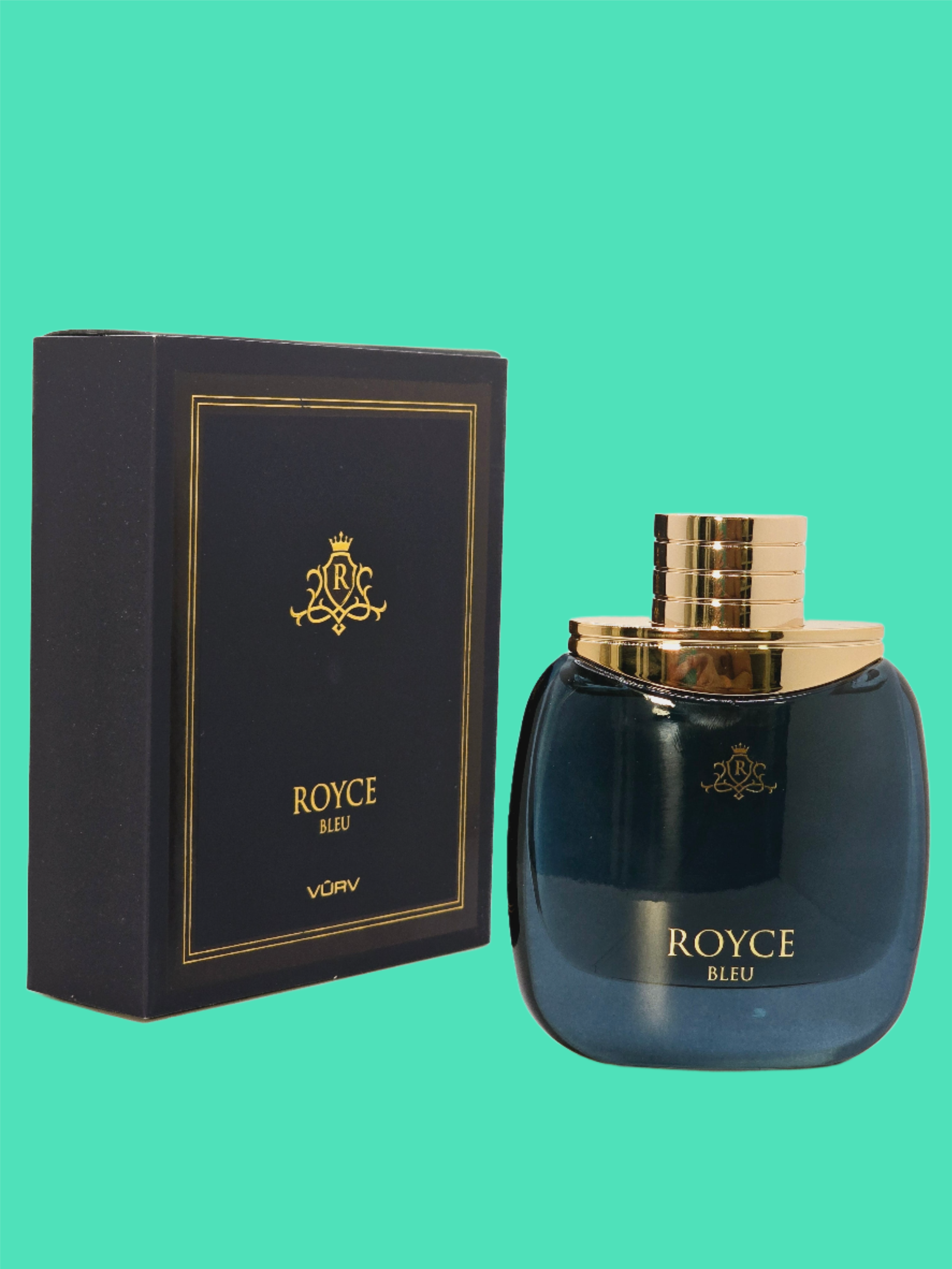 Royce Bleu Eau De Parfum para hombre 3.4oz/100ml de Vurv Pachulí Ámbar Maderas Preciosas