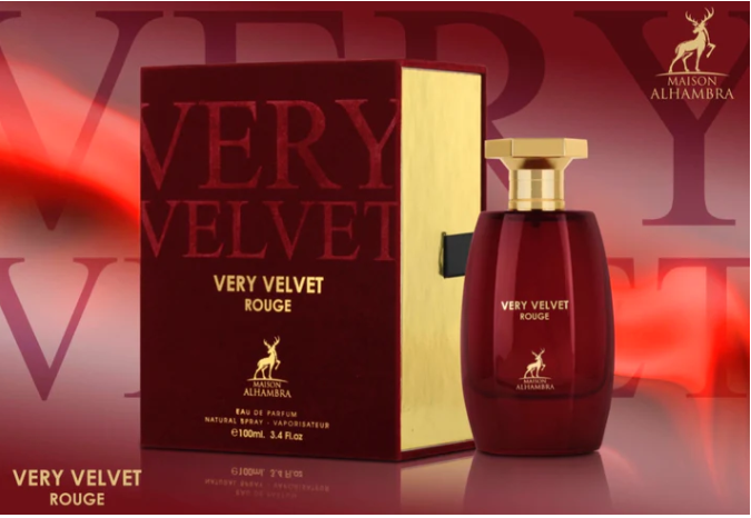 Very Velvet Rouge de Maison Alhambra Eau De Parfum Spray 3.4 fl oz 100 ml Women