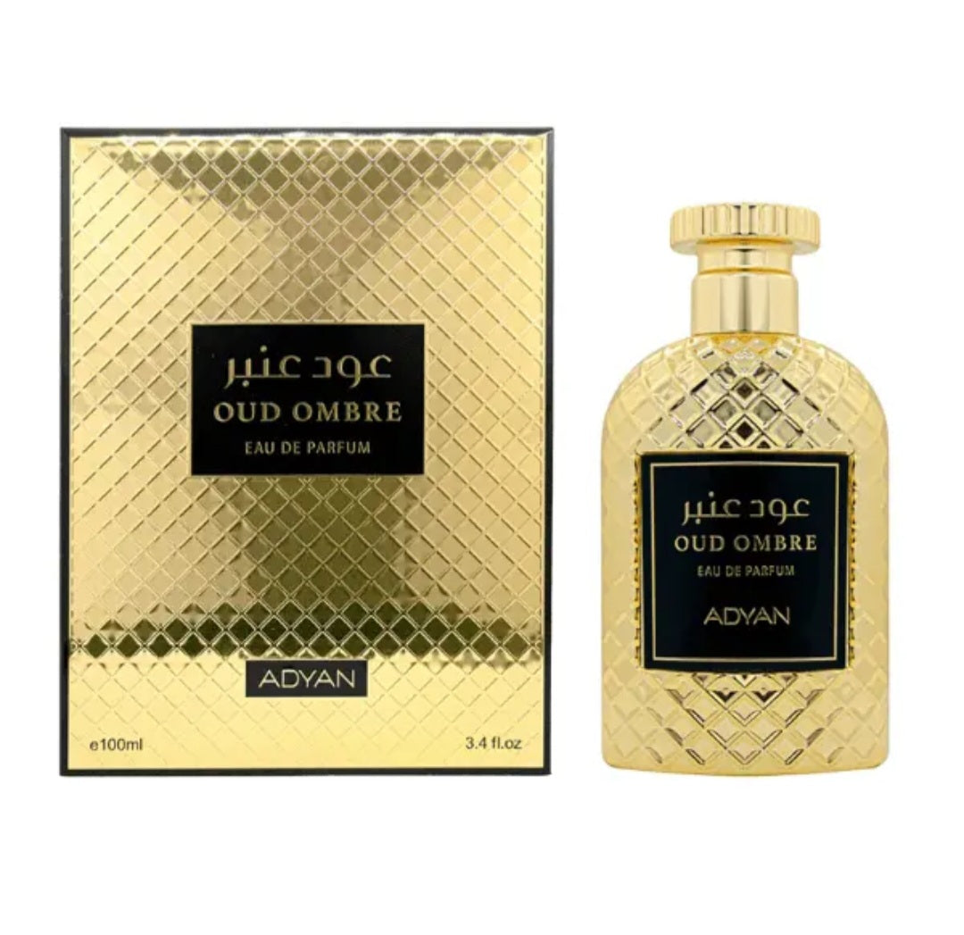 Oud Ombre Eau De Parfum by Adyan - 100ml (3.4oz) Unisex Fragrance for Timeless Elegance