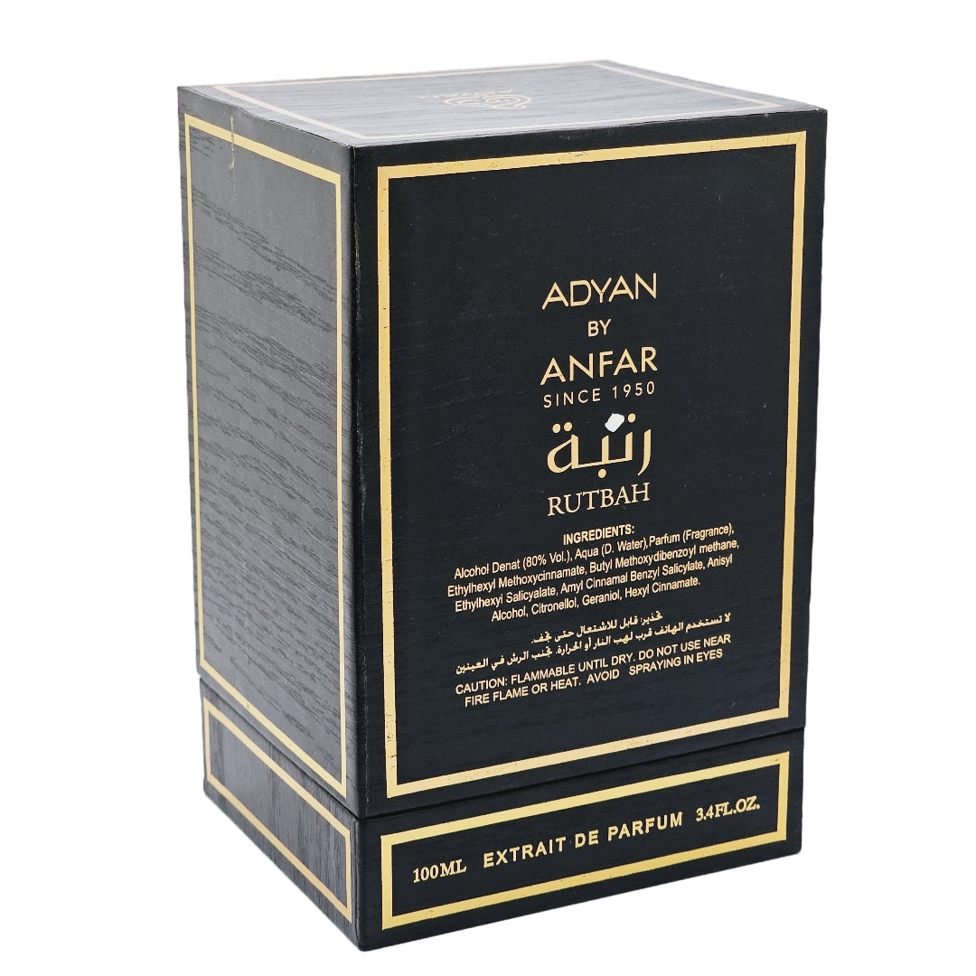 Serie de Wood Rutbah by Adyan Eau de Parfum Unisex  100ml (3.4oz) - Woody Fragrance
