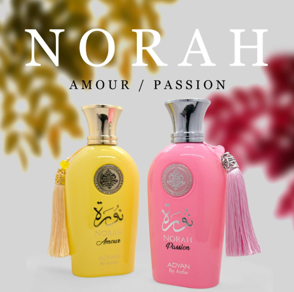 Set Norah Amour And Norah Passion Set Eau De Parfum 3.4 Oz For Women Fruity Floral