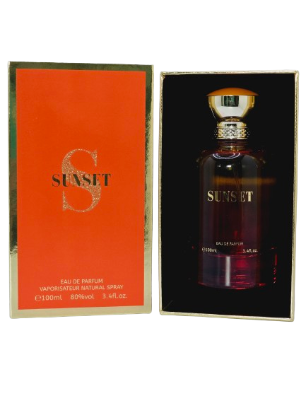 Sunset By Bharara For Women Eau De Parfum 3.4oz/100ml Mandarin Caramel Sandalwood Amber Coconut