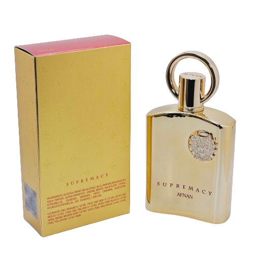 Supremacy Gold By Afnan Unisex 3.4 Oz Powdery Vainilla Iris Woody Oud Violet