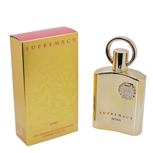 Supremacy Gold By Afnan Unisex 3.4 Oz Powdery Vainilla Iris Woody Oud Violet