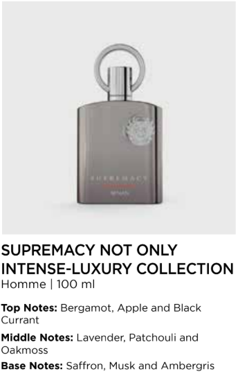 Supremacy Not Only Intense By Afnan For Men 150ml/5.7oz Fresh