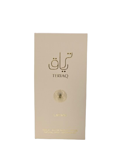 Teriaq By Lattafa Eau 3.4Oz De Parfum Unisex Sweet Caramel Honey Fruity Vanilla Leather Almond Powdery Musky Animalic