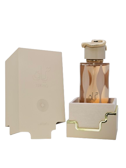 Teriaq By Lattafa Eau 3.4Oz De Parfum Unisex Sweet Caramel Honey Fruity Vanilla Leather Almond Powdery Musky Animalic