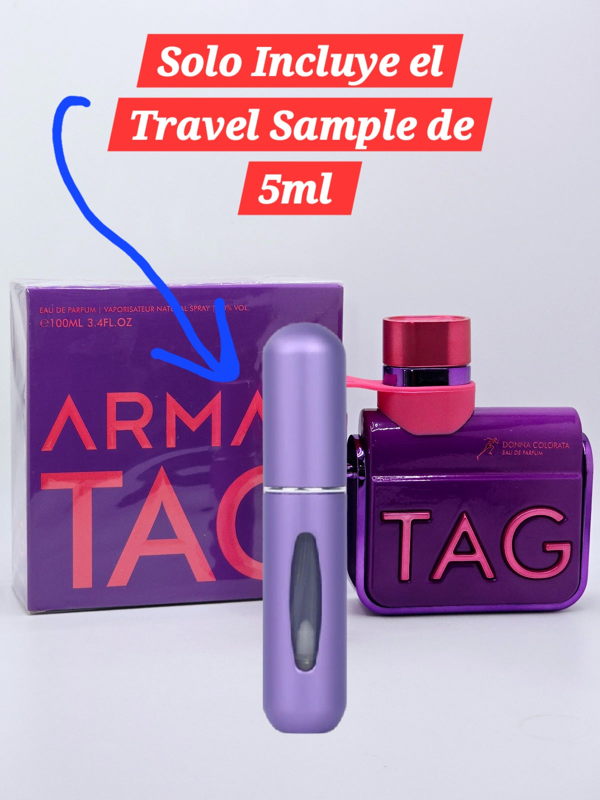 Travel Sample Tester 5ML Donna Colorata Tag By Amaf For Women