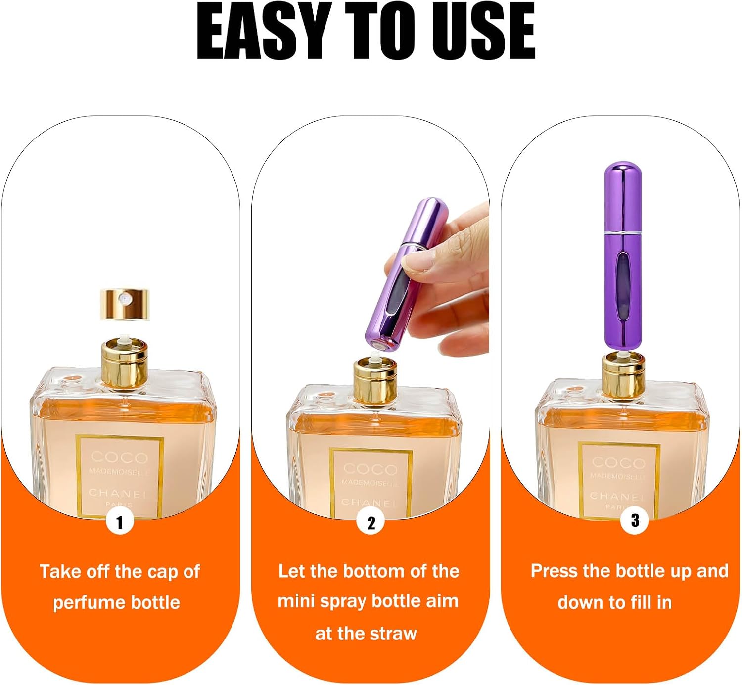 Travel Refillable Perfume Atomizer Bottle 5ml | Mini Portable Spray
