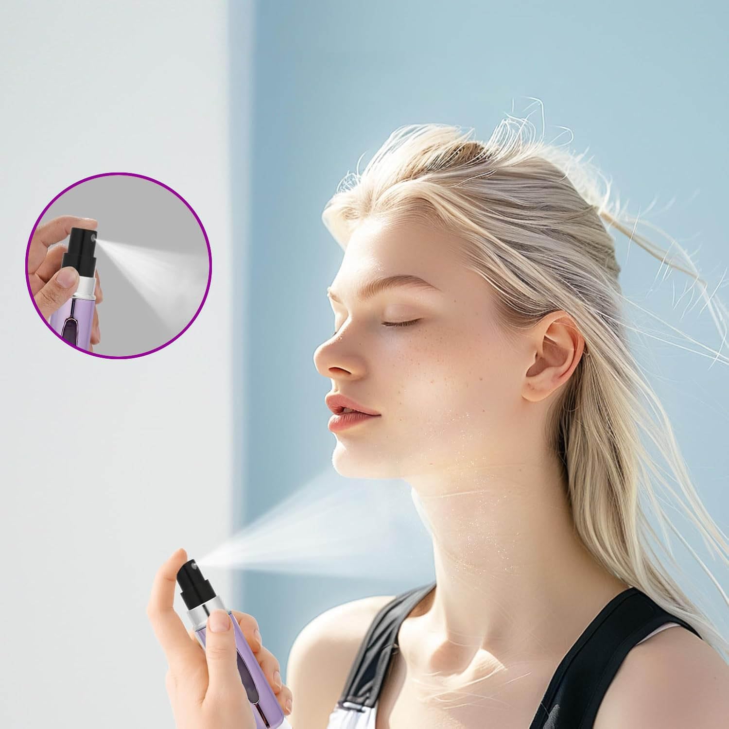Travel Refillable Perfume Atomizer Bottle 5ml | Mini Portable Spray