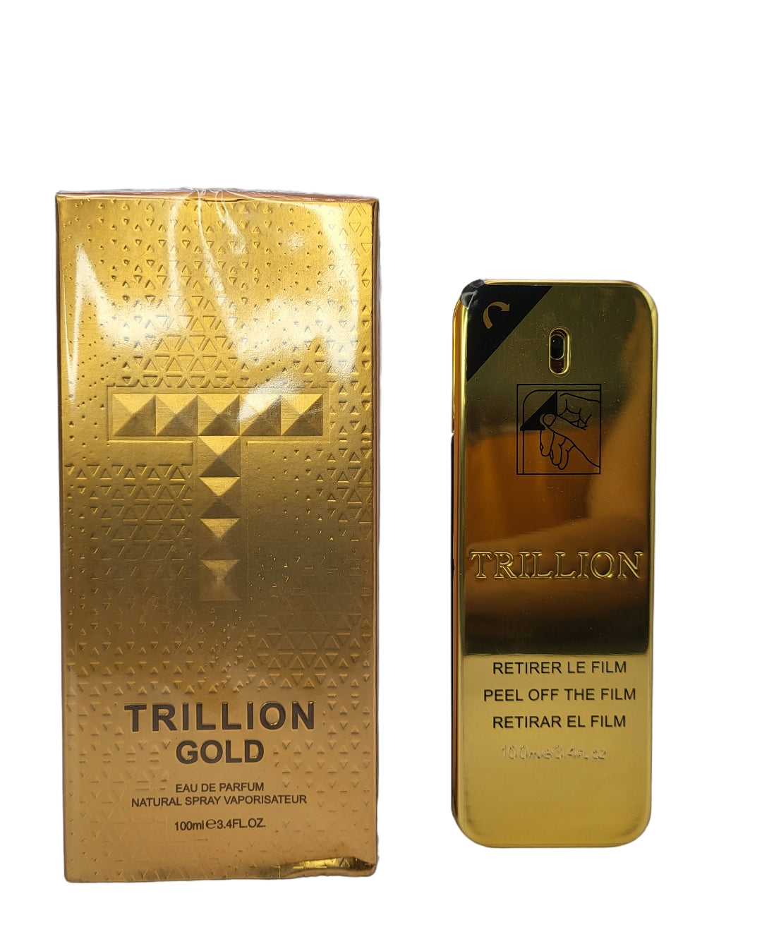 Trillion Gold Eau De Parfum 3.4 Oz: Opulent Fragrance for Men by Zoghbi - Elevate Your Scent Experience