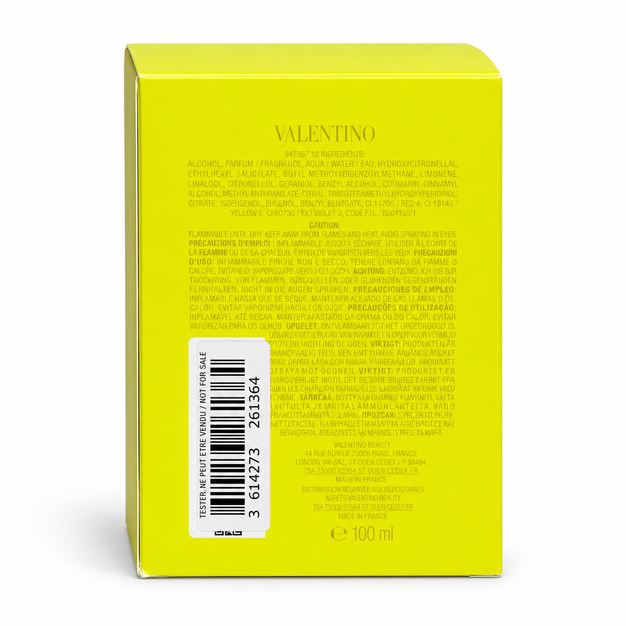 Valentino Donna Born in Roma Yellow Dream EDP Tester 100ml