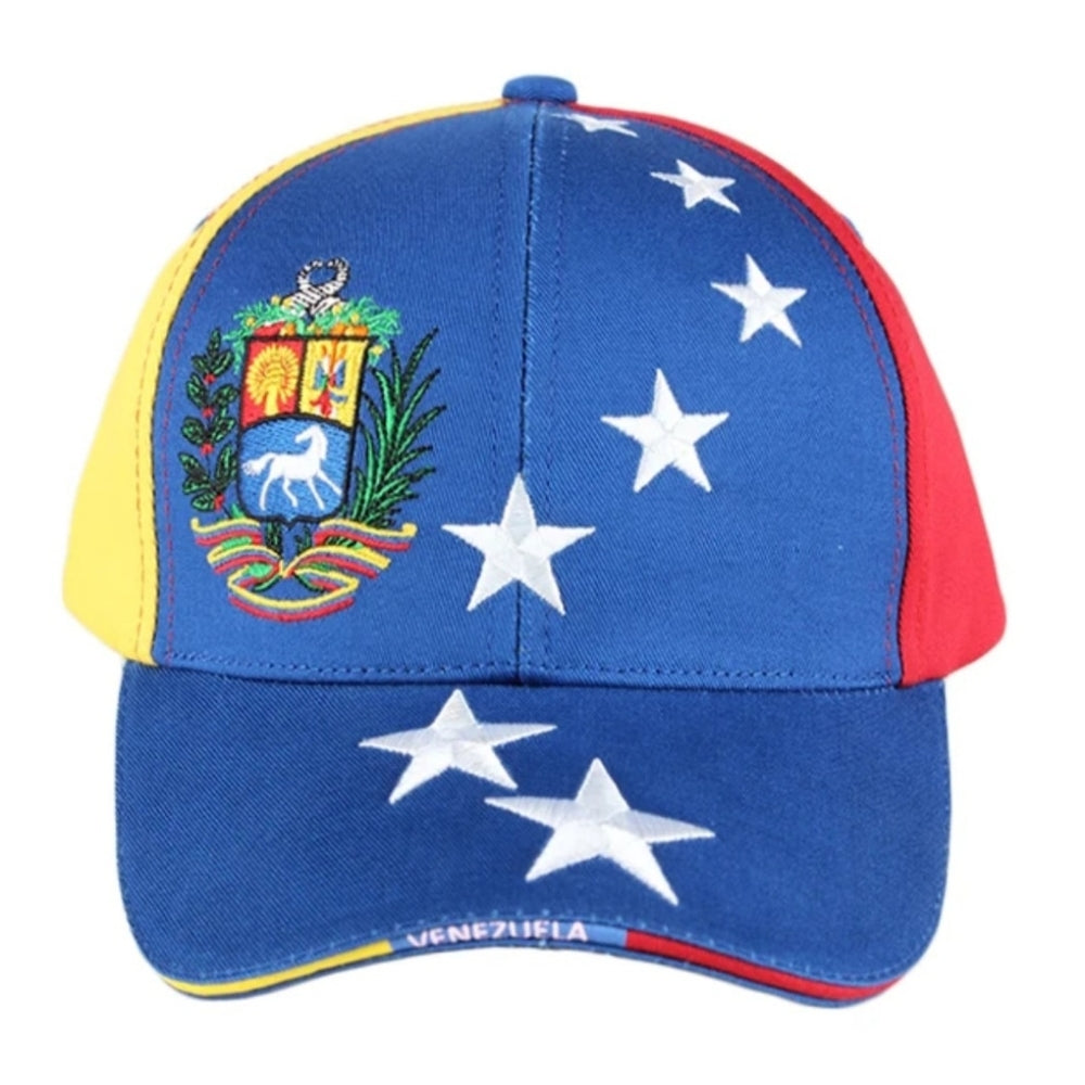 Venezuelan Caps 7 Stars Adjustable Black White Multicolor Gorras