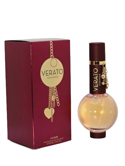 Verato Women's Eau de Parfum 3.4oz/100ml Orange Green Apple Jasmine Lily of the Valley Amber
