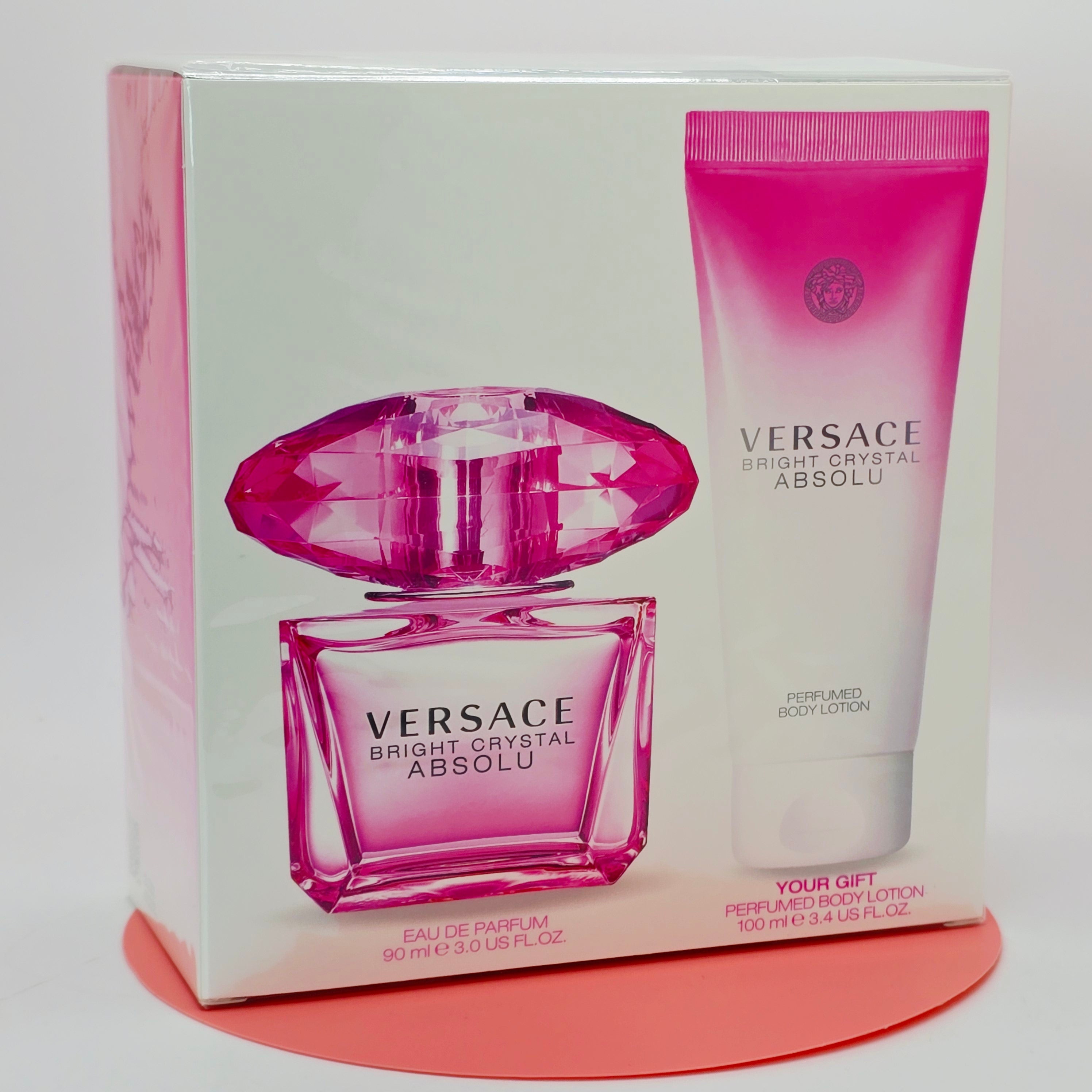 Versace Bright Crystal Absolute 2 Piece Gift Set for Women 90ML3oz