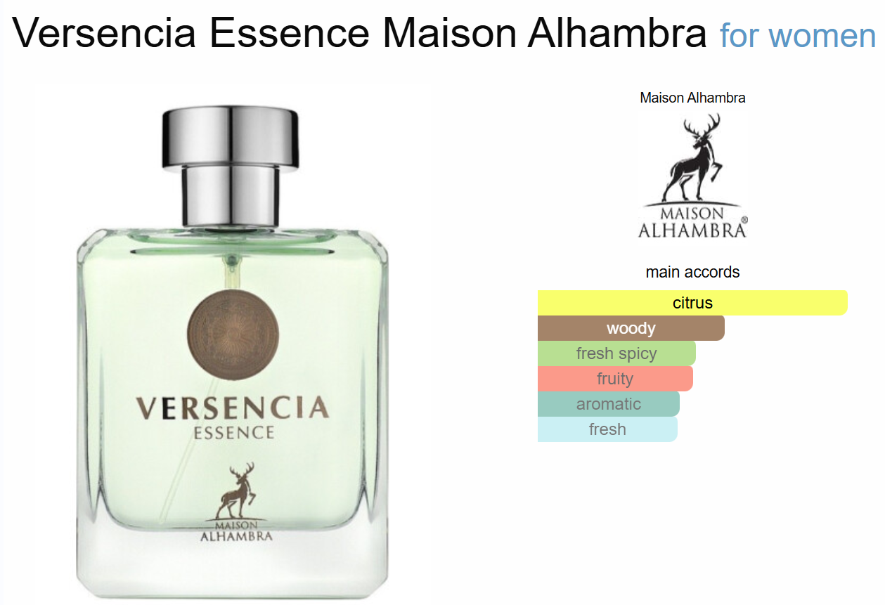Versencia Essence By Maison Alhambra For Women Eau De Parfum 3.4oz/100ml