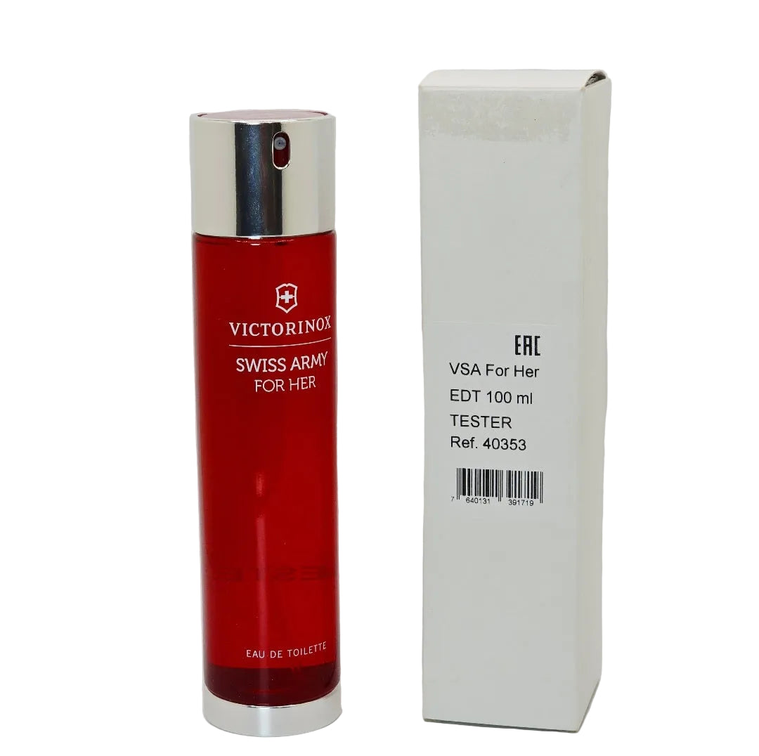 Victorinox Swiss Army For Her EDT 100ml Tester - red bottle with white tester box