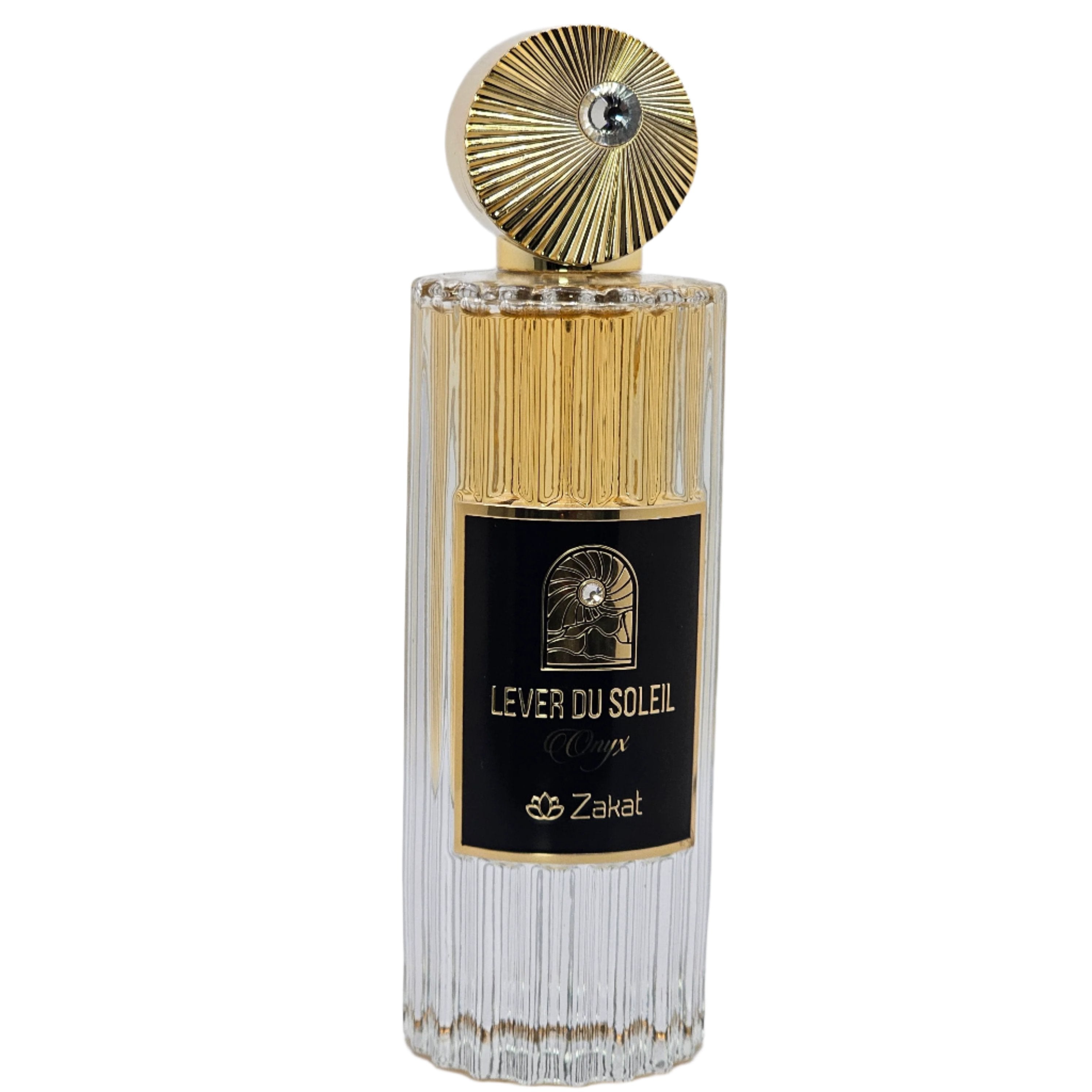 Zakat Lever Du Solei Onyx opens with Saffron, Animal Notes, Thyme and reveals Leather, Raspberry, Woody Notes, Incense, Jasmine at the heart. Its woody, fresh, sweet profile creates an elegant, versatile presence ideal for everyday wear, dates, dinners, and special occasions.