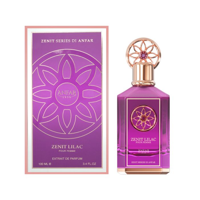 Anfar Zenit Lilac presents an elegant, enveloping floral, woody, fresh profile. Its composition is designed for women and offers a versatile fragrance experience ideal for everyday wear, dates, dinners, and special occasions.